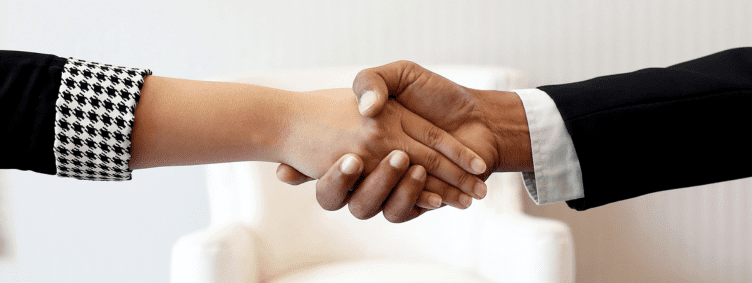 businesspeople shaking hands