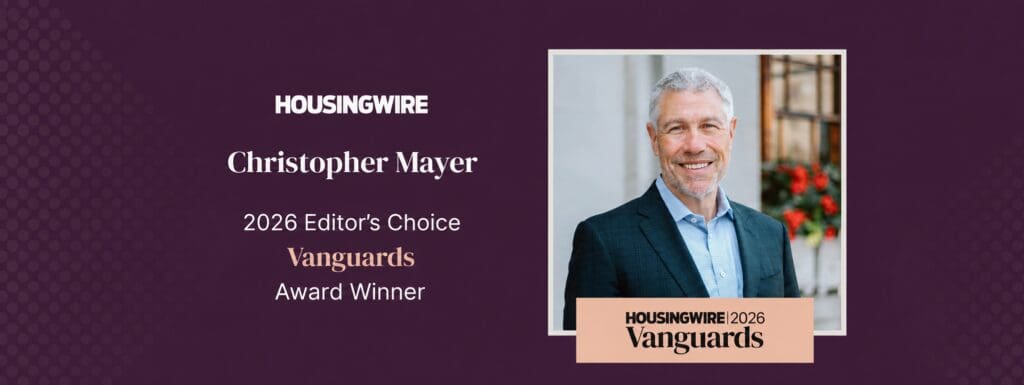 Christopher Mayer, Longbridge Financial CEO, named a 2026 HousingWire Vanguard Award winner.